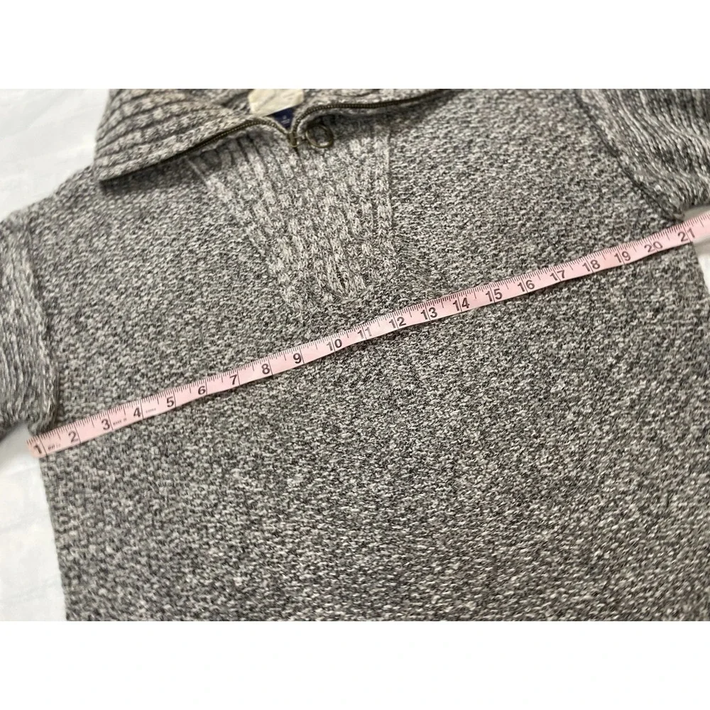 Women's‎ Mock Turtleneck Quarter Zip Pullover Sweater Universal Threads Gray M